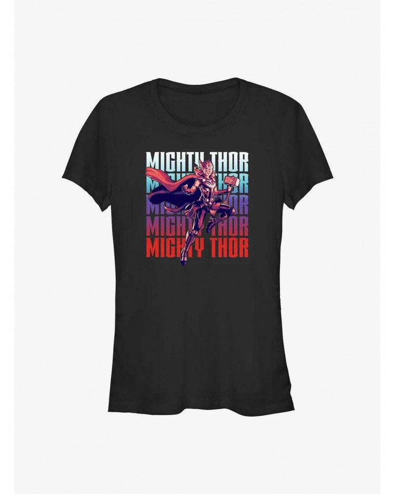 Marvel Thor: Love and Thunder Mighty Thor Girls T-Shirt $6.37 T-Shirts