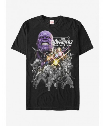 Marvel Avengers: Infinity War Group Grayscale T-Shirt $6.31 T-Shirts