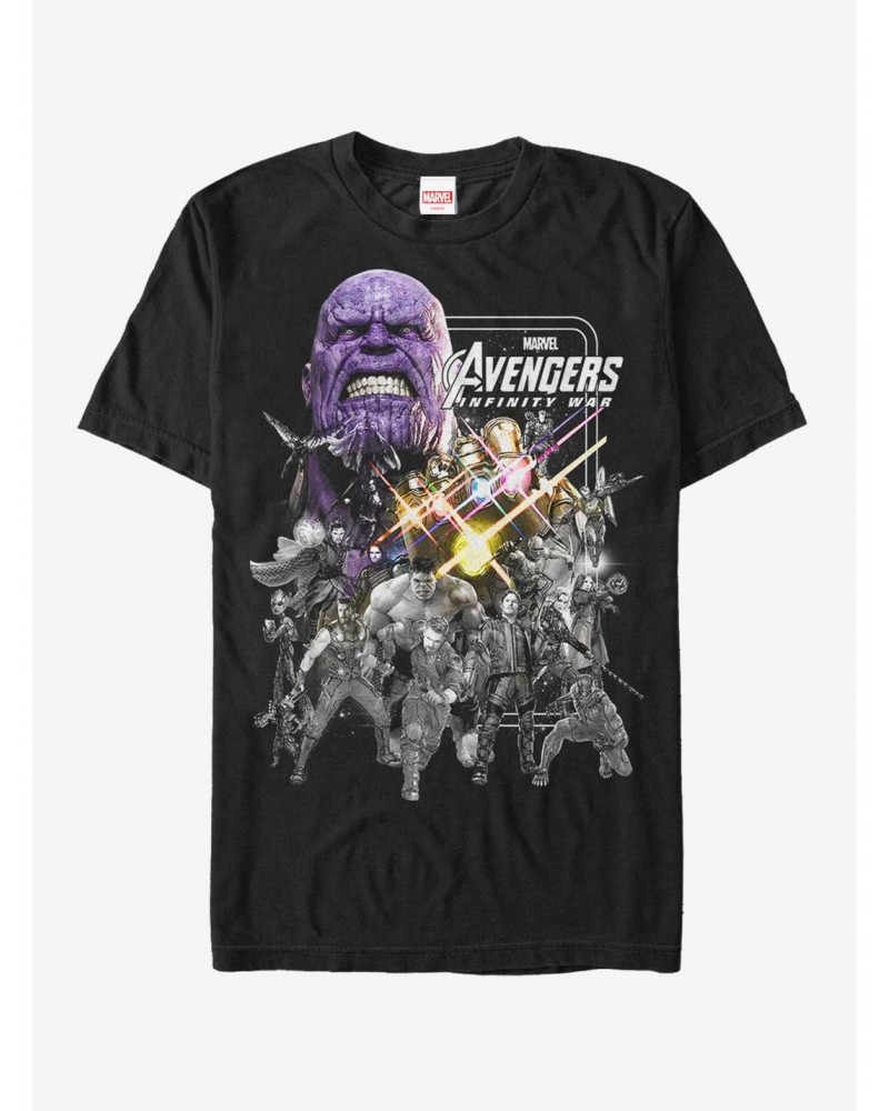 Marvel Avengers: Infinity War Group Grayscale T-Shirt $6.31 T-Shirts