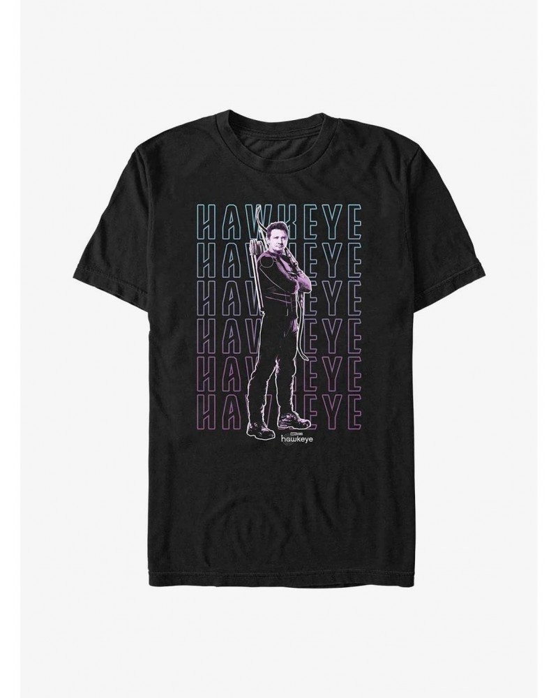 Marvel Hawkeye Stacked Hawkeye T-Shirt $6.69 T-Shirts