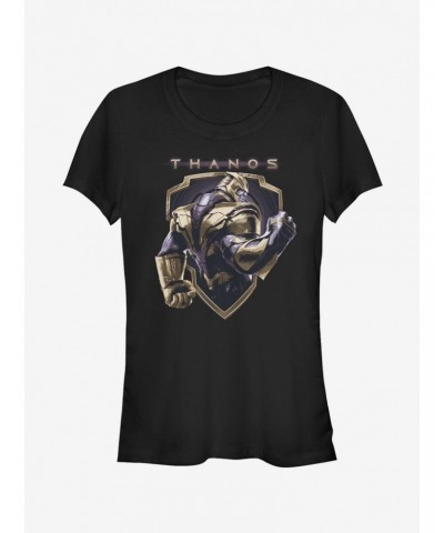 Marvel Avengers: Endgame Thanos Shield Girls T-Shirt $7.17 T-Shirts