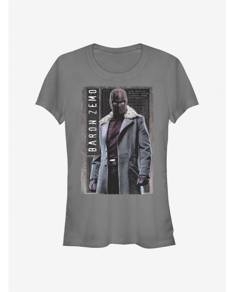 Marvel The Falcon And The Winter Soldier Baron Panel Girls T-Shirt $9.56 T-Shirts