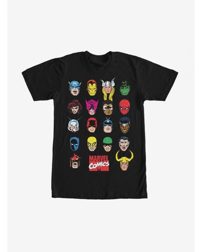 Marvel Hero Portrait Bingo T-Shirt $5.74 T-Shirts