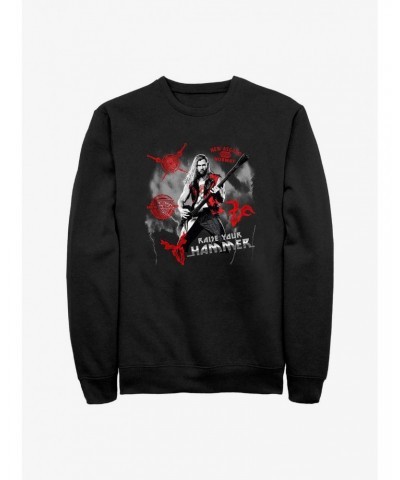 Marvel Thor: Love And Thunder Rock God Sweatshirt $11.81 Sweatshirts
