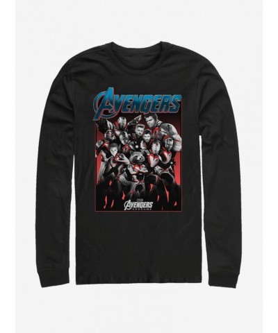 Marvel Avengers: Endgame Group Shot Long-Sleeve T-Shirt $9.74 T-Shirts