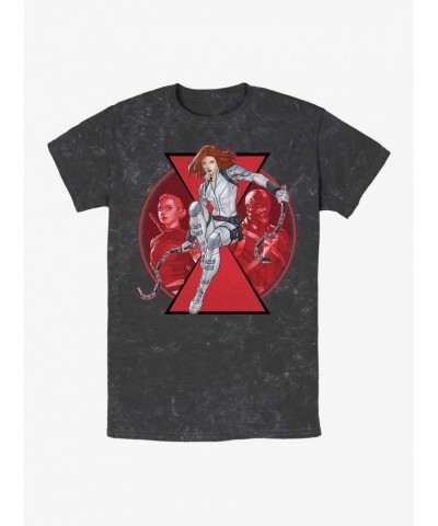 Marvel Black Widow Team Widow Mineral Wash T-Shirt $8.70 T-Shirts
