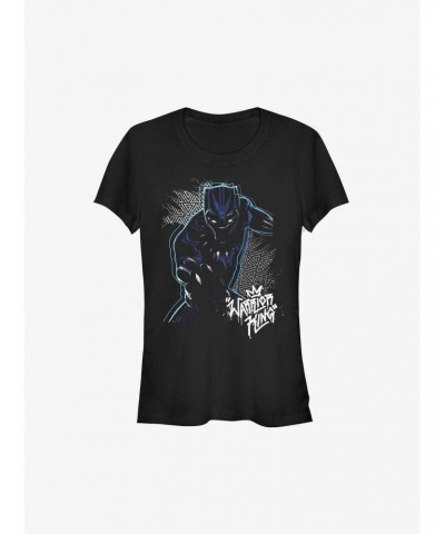 Marvel Black Panther Warrior King Girls T-Shirt $7.97 T-Shirts