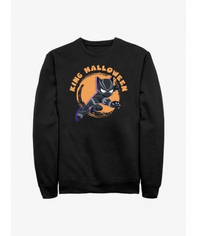 Marvel Black Panther King Halloween Sweatshirt $14.76 Sweatshirts