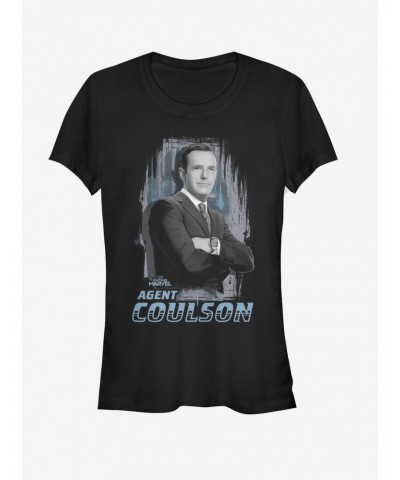 Marvel Captain Marvel Agent Coulson Girls T-Shirt $7.77 T-Shirts