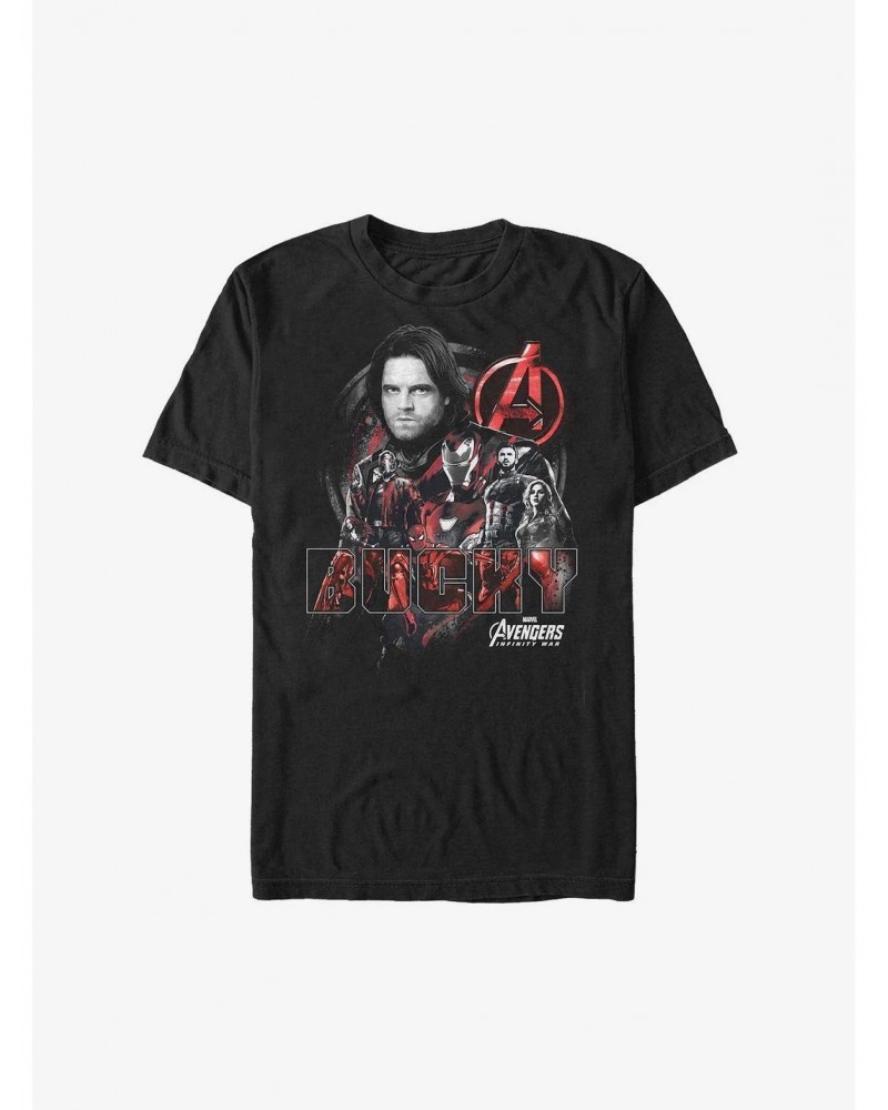 Marvel Bucky Avengers Squad T-Shirt $6.69 T-Shirts